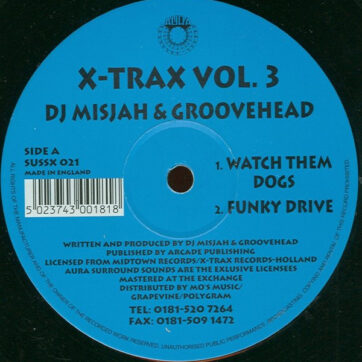 DJ Misjah & DJ Groovehead - X-Trax Vol. 3 (12")