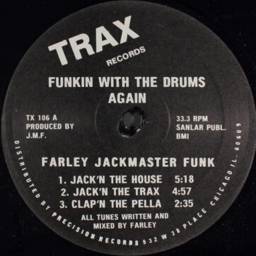 Farley "Jackmaster" Funk - Funkin With The Drums Again (12", Bla)