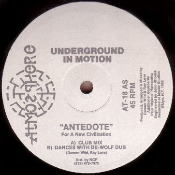 Underground In Motion - Antedote (12")