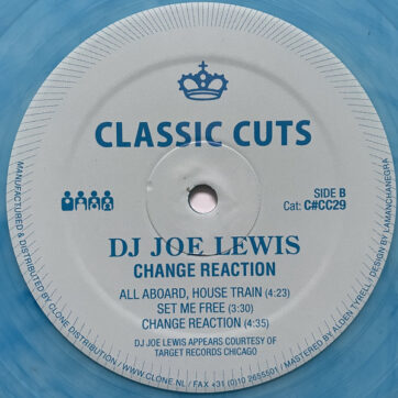 Joe Lewis - Change Reaction (12", RE, RM, RP, Blu)