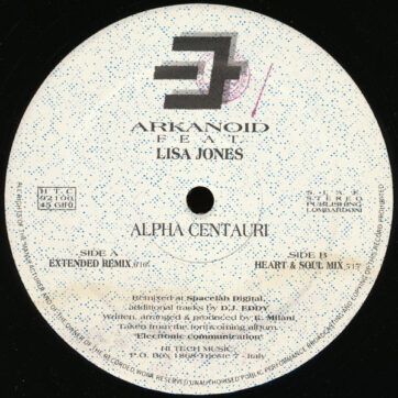 Arkanoid Feat. Lisa Jones - Alpha Centauri (12")