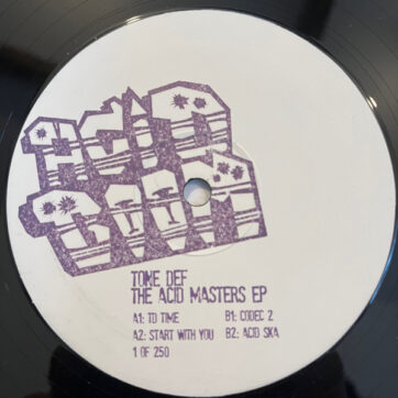 Tone Def - The Acid Masters EP  (12", EP, W/Lbl)