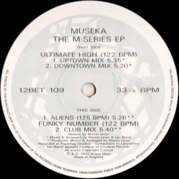 Museka - The M-Series EP (12", EP)
