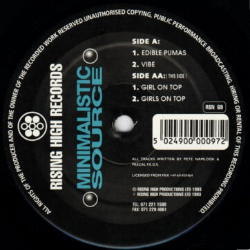 Minimalistic Source - Edible Pumas (12")