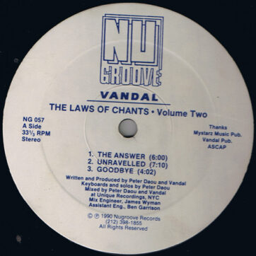 Vandal - The Laws Of Chants • Volume Two (12")