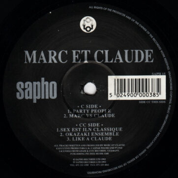 Marc Et Claude - Party People (12")