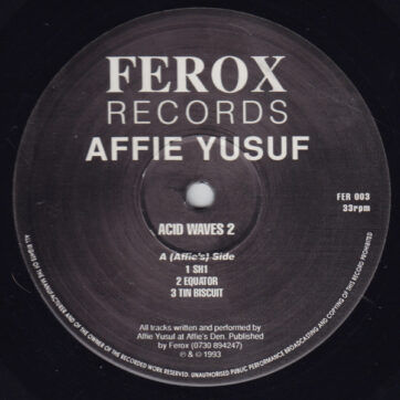 Affie Yusuf - Acid Waves 2 (12")