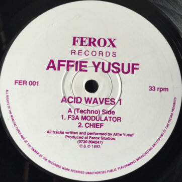 Affie Yusuf - Acid Waves 1 (12")