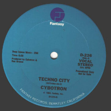 Cybotron - Techno City (12", Promo)