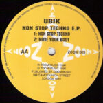 Ubik - Non Stop Techno E.P. (12", EP) - Image 3