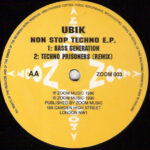 Ubik - Non Stop Techno E.P. (12", EP) - Image 4