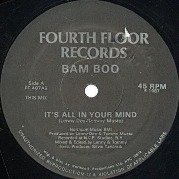Bam Boo* - It's All In Your Mind (12")