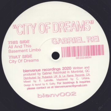 Gabriel Rei - City Of Dreams (12", EP)