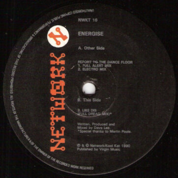 Energise - Report To The Dancefloor (12")
