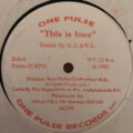 One Pulse - This Is Love (12", W/Lbl, Sta)