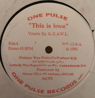 One Pulse - This Is Love (12", W/Lbl, Sta)