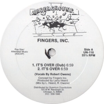 Fingers, Inc.* - It's Over (12")