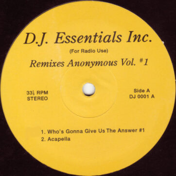 Unknown Artist - Remixes Anonymous Vol. #1 (12")