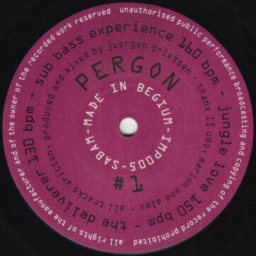 Pergon - #1 (12")