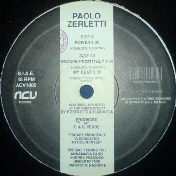 Paolo Zerletti - Power (12")